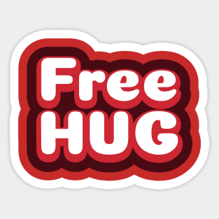 Free Hug Sticker